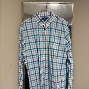 Vineyard Vines Blue and White Checkered Shirt